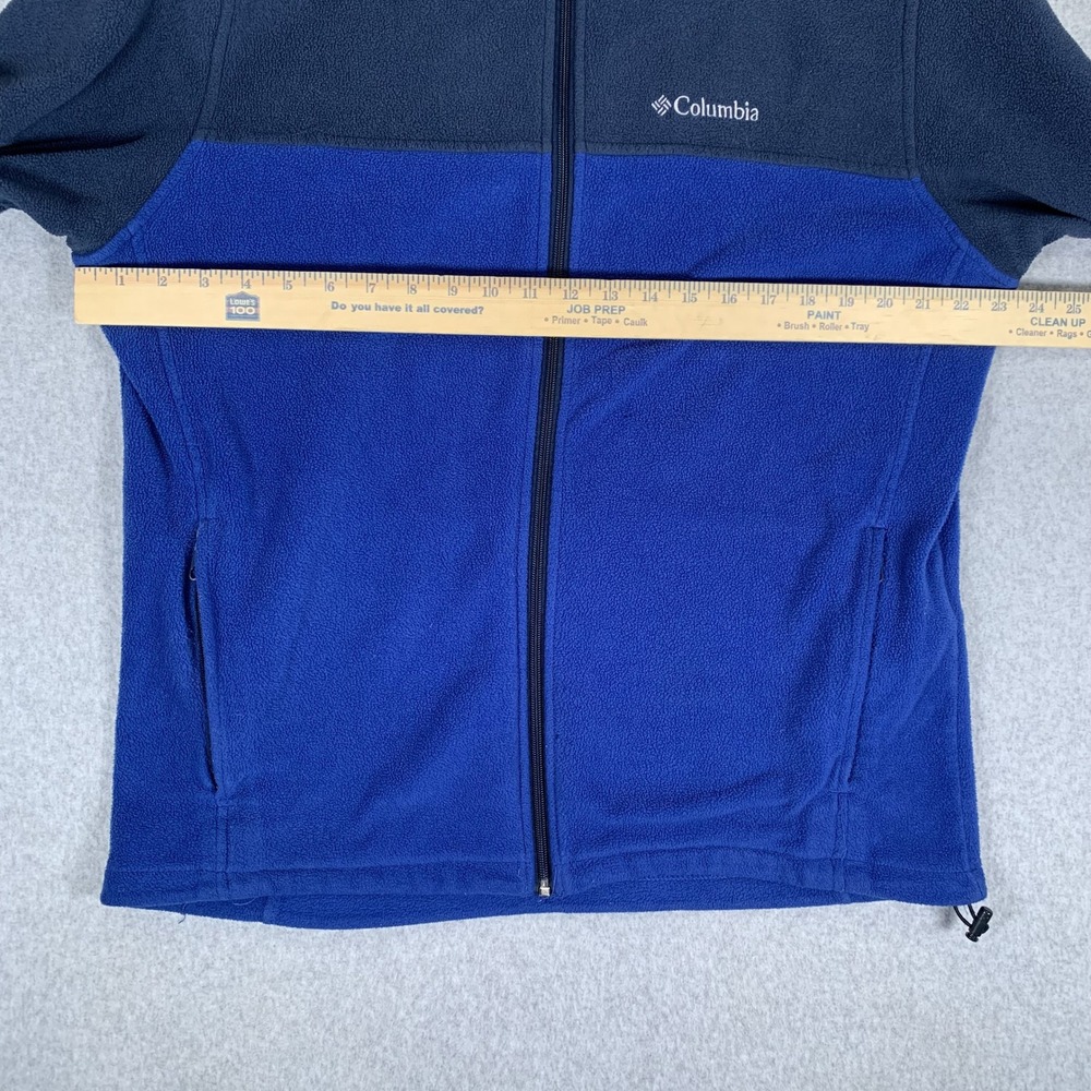 Columbia Fleece Jacket Mens Large Blue Colorblock Full Zip WM3220 Outdoor - Picture 9 of 16